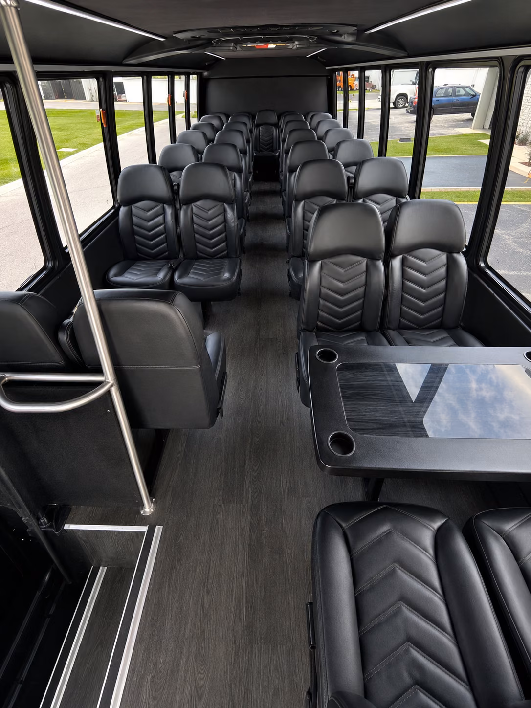 moreno valley 18 passenger minibus interior