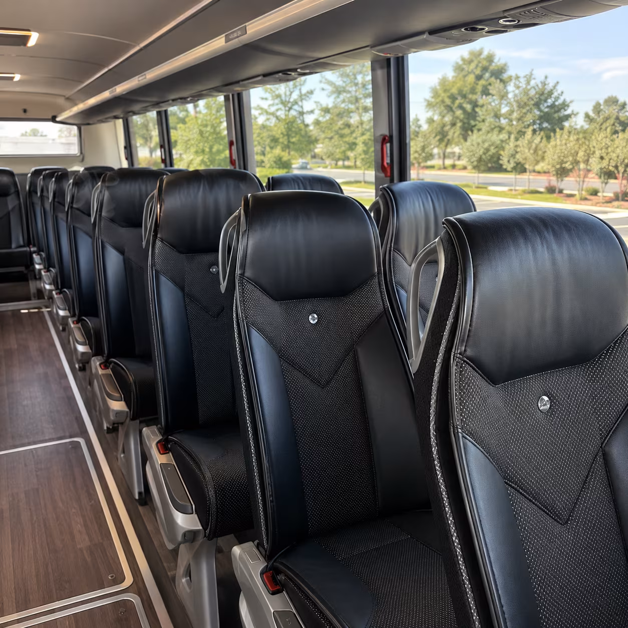 moreno valley 45 passenger charter bus interior