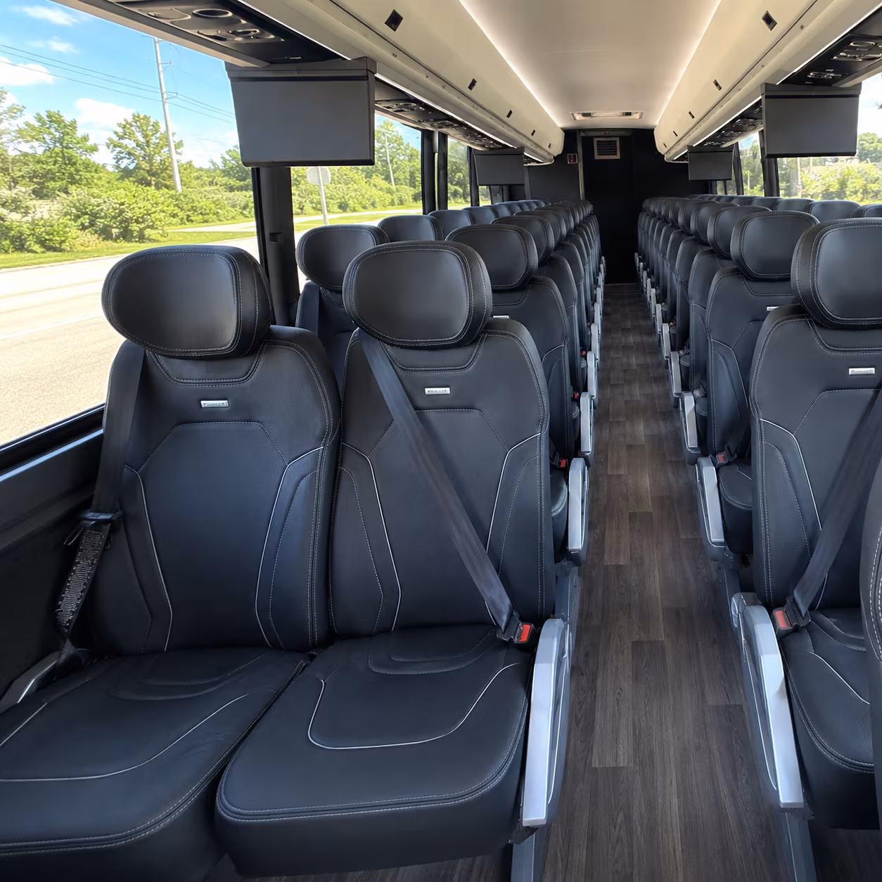 moreno valley 47 passenger charter bus inside